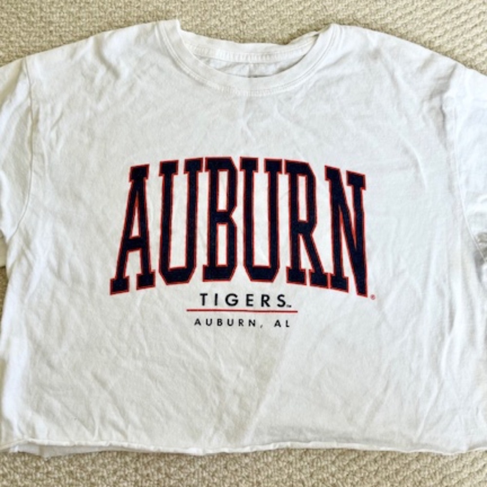 Auburn Cropped T-Shirt, Size Medium